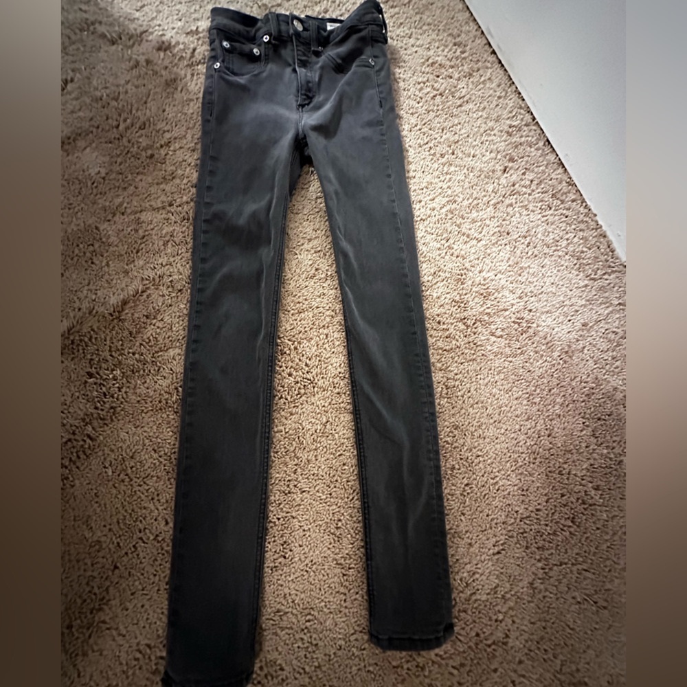 rag & bone Dark Gray Skinny Jeans